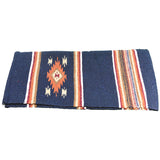 Diamond R Double Weave Navy Navajo Blanket