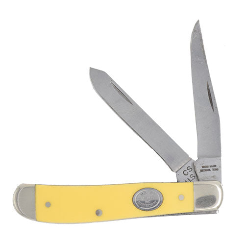 Moore Maker 3 1/2" Yellow Trapper Knife