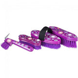 Tough-1 4 Piece Printed Brush Package- Purple Flower