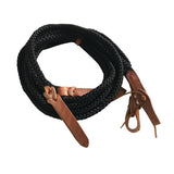 Professional's Choice Quiet Control Split Reins- Black