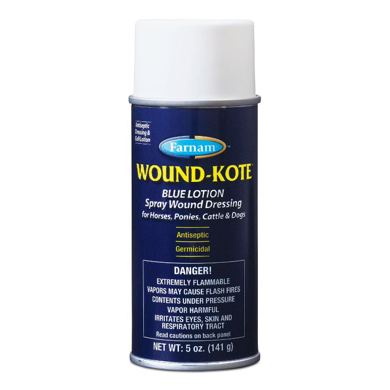 Farnam Wound-Kote Blue Lotion Spray Wound Dressing- 5oz.