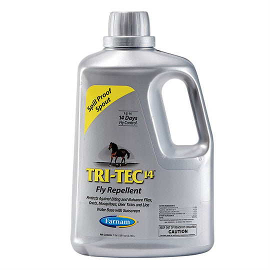 Farnam Tri-Tec 14 Long Lasting Fly Spray- Easy Pour Gallon