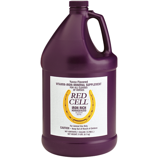 Horse Health Products Red Cell Vitamin, Iron and Mineral Liquid Supplement- Gallon