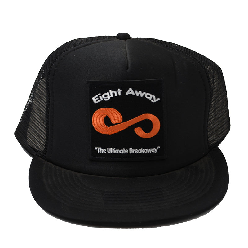 Eight Away Black Trucker Cap