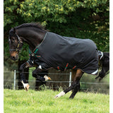 Horseware Rambo® Original with Leg Arches (200g Medium) Turnout Blanket- Black/Green/Red