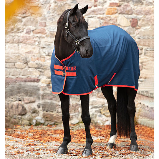 Horseware Mio Stable Sheet (No fill)- Navy/Red