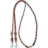 Martin Saddlery 3/4" Harness Barrel Reins with Latigo Black Lace