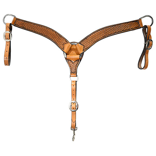 Scott Thomas Saddlery 2" Basket Stamped Breast Collar