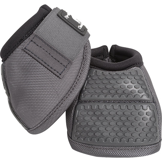 Classic Equine Flexion No-Turn Bell Boots- Charcoal