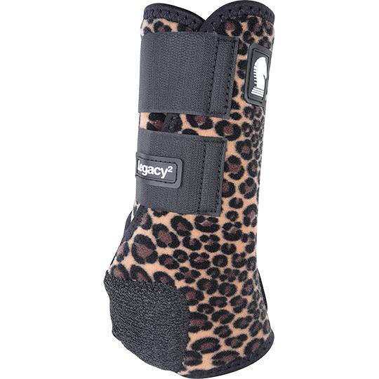 Classic Equine Legacy2 Front Protective Boots- Cheetah