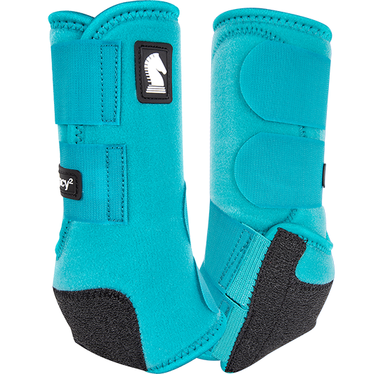 Classic Equine Legacy2 Front Protective Boots- Aqua