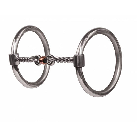 Professional's Choice Twisted Wire O-Ring Snaffle Bit