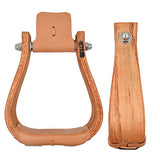 Nettles 2" "The Chisholm" All Purpose Wooden Stirrups- Light Stain