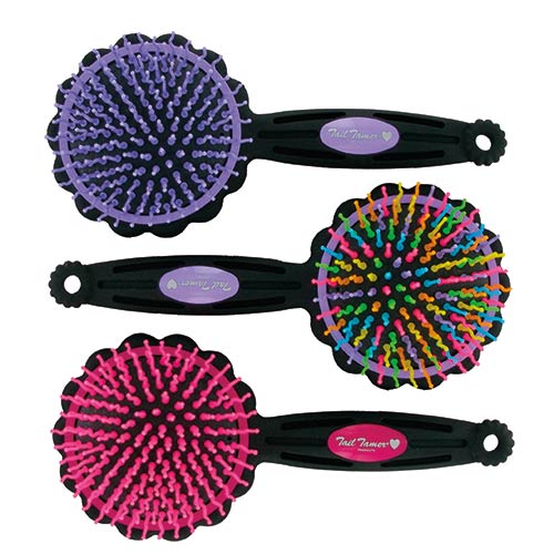 Tail Tamer by Professionalâ€™s Choice Flower Power Brush- Assorted Colors