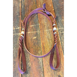 TRB Latigo Leather Bosal Hanger with Rawhide Accents