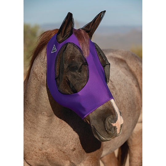 Professional's Choice Comfort Fit Lycra Fly Mask- Purple