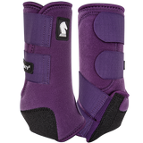 Classic Equine Legacy2 Front Protective Boots- Eggplant