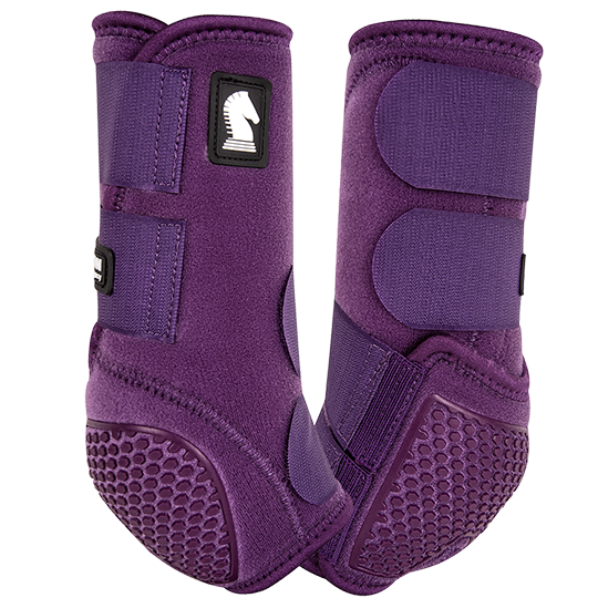 Classic Equine Flexion by Legacy Front Protective Boots- Eggplant