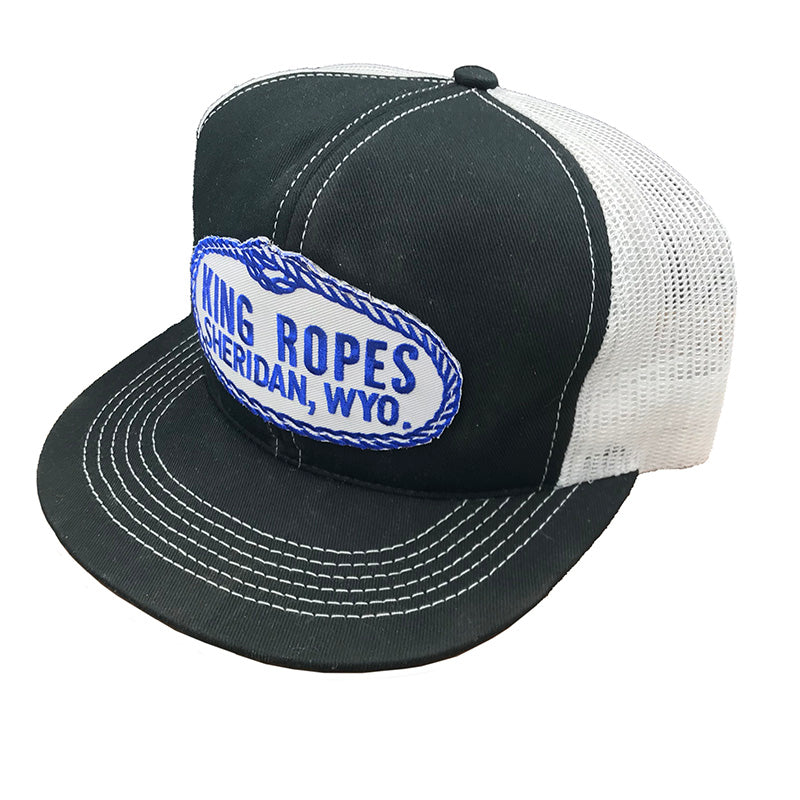 King Ropes Black and White Mesh Cap